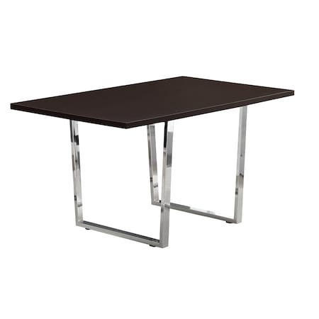 Monarch Specialties Dining Table, 59 W, 30.25 H, Manufactured Wood, Espresso I 1122